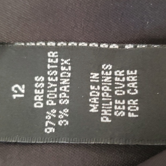 AB STUDIO BLACK SLEEVELESS DRESS SZ 12 - Picture 9 of 10